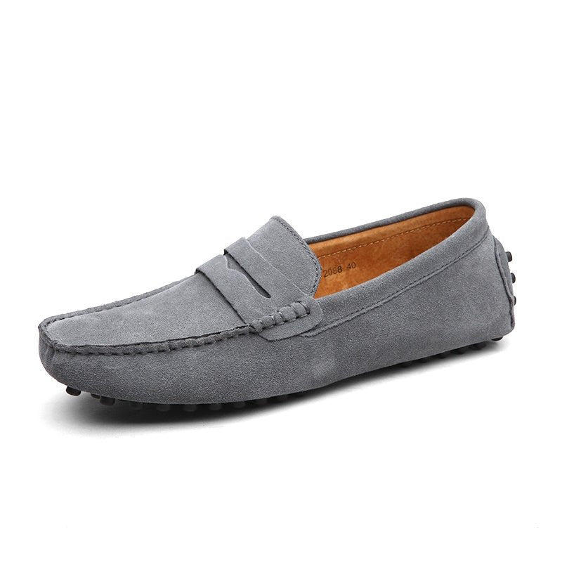 Arjan - Grijze suède heren Loafer