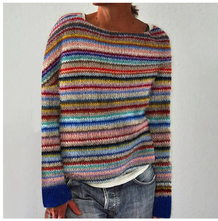 Gisela™ | Lange mouw trui met retroprint
