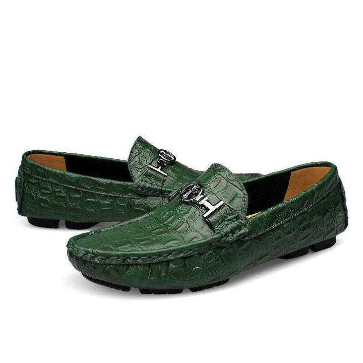 Hugo - Groene krokodil Loafer